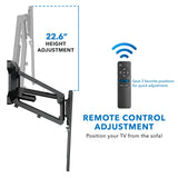 Motorized Fireplace TV Wall Mount | Fits 40-70 inch TV Screen | Mount It! MI-386