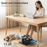 Elliptical Exercise Machine, Under Desk Ellipse Leg Exerciser for Home Office, Quiet Electric Seated Pedal Elliptical for Seniors with 12 Adjustable Speeds, Remoter, Footstraps