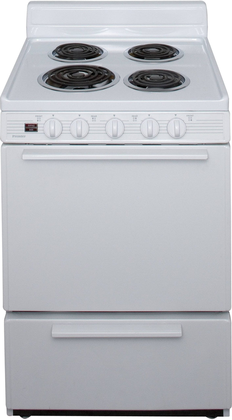 Premier 24 inch Electric Range (White)
