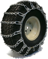 The ROP Shop Pair of 2 Link Tire Chains & Tensioners 23×10.5×12 for Snow Blowers, Lawn & Garden Tractors, Mowers & Riders, UTV, ATV, 4-Wheelers, Utility Vehicles