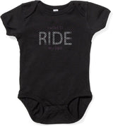 CafePress I Want To Ride My Bike Infant Bodysuit Baby Romper Dark