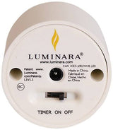 Luminara Flameless Rechargeable Tea Lights Unscented White 4 Pieces