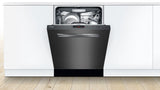 Bosch – 800 Series 24 Top Control Built-In Dishwasher with CrystalDry, Stainless Steel Tub, 3rd Rack, 42 dBa – Black stainless steel