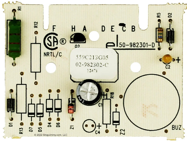 GE Dryer WE04X10103 559C213G05 Dampness Sensor Control Board – No Buzzer