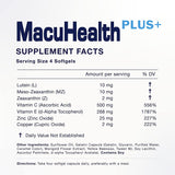 MacuHealth Plus+ Eye Vitamins Supplement for Adults (90 Days Supply) AREDS2 Based Formula for AMD with Lutein, Zeaxanthin, and Meso-Zeaxanthin | Protect Against Macular Degeneration