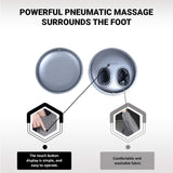Ottoman Foot Massager by Ottossage, Massaging Ottoman with Removable Lid Provides Air Compression, Shiatsu kneading, Intense Vibration and Heat Therapy. Extra Powerful with Upgraded li-ion Battery.