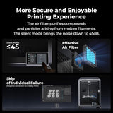 Creality K1C 3D Printer, 600mm/s High-Speed Auto Leveling Clog-Free Robust Direct Extruder K1 SE Upgraded 3D Printer with AI Camera 300??C Printing Silent Mode Support Carbon Fiber Filaments