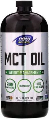 NOW Sports MCT Oil – 32 fl oz Pack of 2