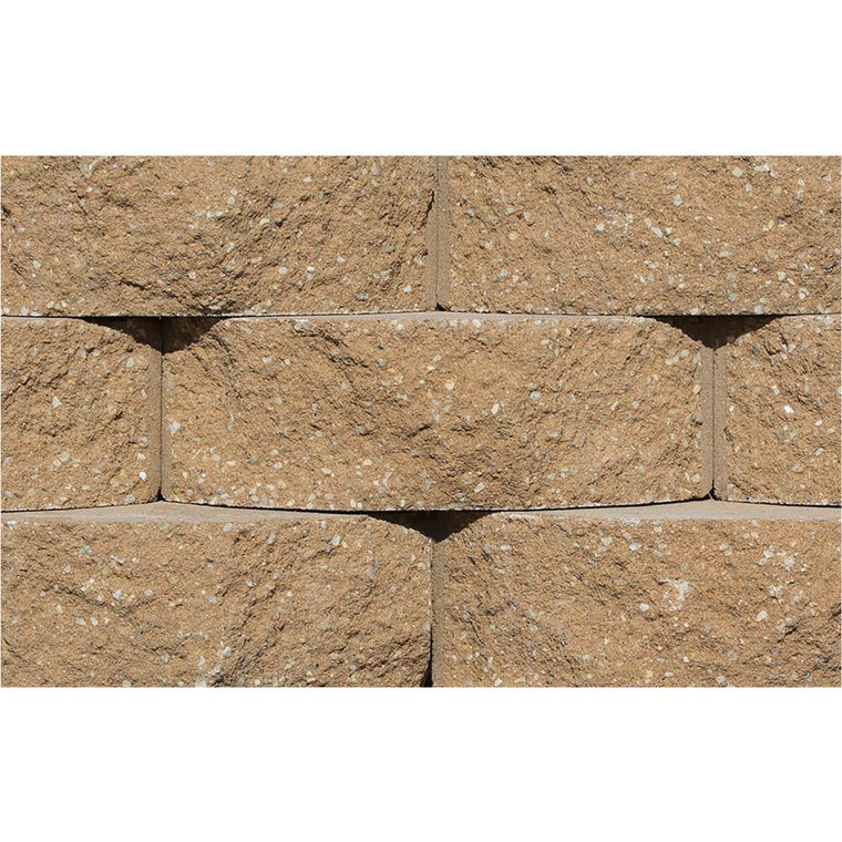 Rockwood Retaining Walls Cottage Stone 4 in. H x 12 in. W x 8.5 in. D Sandstone Concrete Garden Wall Block (96-Pieces/31.68 Sq.