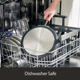 All-Clad E7853364 HA1 Hard Anodized Nonstick Dishwasher Safe PFOA Free Saute Pan Cookware, 4-Quart, Black