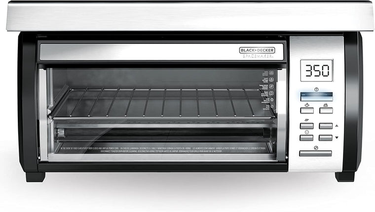 2025 Spacemaker Under-Counter Toaster Oven, Black/Stainless Steel, TROS1000D