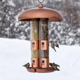 Perky-Pet 7103-2 Copper Finish Triple Tube Bird Feeder