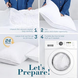 viewstar Bed Pillows King Size Set of 2, Hotel Quality, Down Alternative Big Pillow for Back, Stomach or Side Sleepers, Firm