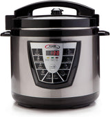 Power Pressure Cooker XL XL 10-Quart Electric Pressure, Slow, Rice Cooker, Steamer & More, 7 One-Touch Programs, Silver