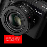 Panasonic Lumix LX100 II Large Four Thirds 21.7 MP Multi Aspect Sensor 24-75mm Leica DC VARIO-SUMMILUX F1.7-2.8 Lens Wi-Fi and Bluetooth Camera with 3 LCD, Black (DC-LX100M2)