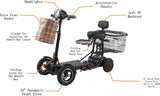 Generic 2022 New United Mobility City Slicker Battery Powered Mobility Scooter Heavy Duty Lightweight Folding 17 Miles Range Scooter (White)