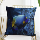 Cushion Pillow Cover Ocean Sea Starfish Zippered Pillow Cover Underwater Sea World Fish Nautical Ocean Throw Pillow Covers 18×18 Pillows for Couch Sofa Patio Furniture Home Decor