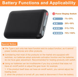 Amiable Upgraded 5V 5000mAh Li-Polymer Rechargeable Batteries, Suitable for Heated Gloves Heated Scarf Heated Socks, Heated Slippers Spare Battery (Black)