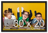 40×20 Contemporary Black Wood Picture Panoramic Frame – Picture Frame Includes UV Acrylic, Foam Board Backing, & Hanging Hardware! Panoramic Poster Frame