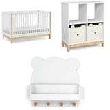 GAP babyGap Tate 4-in-1 Convertible Crib – Greenguard Gold Certified, Bianca White/Natural