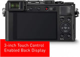 Panasonic Lumix LX100 II Large Four Thirds 21.7 MP Multi Aspect Sensor 24-75mm Leica DC VARIO-SUMMILUX F1.7-2.8 Lens Wi-Fi and Bluetooth Camera with 3 LCD, Black (DC-LX100M2)