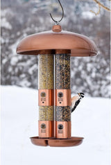 Perky-Pet 7103-2 Copper Finish Triple Tube Bird Feeder