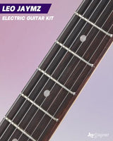 Leo Jaymz 39 Full Size ST Style Electric Guitar Starter Kit with SSH Pickup, 5W Portable Amp, Tuner, Gig Bag, Strap & Accessories (Violet Ocean)