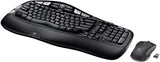 Logitech MK550 Wireless Wave K350 Keyboard and Mouse Combo ?? Includes Keyboard and Mouse, Long Battery Life, Ergonomic Wave Design with Wireless Mouse (with Mouse)