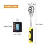 Dcenta ENT 30 Digital Torque Meter Set, 1/2” Drive Torque Gauge with Ratchet Wrench, High Accuracy and Four Torque Units for Wide Applications Perfect for Precision Assembly