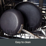 All-Clad H9112S64 Essentials Nonstick Hard Anodized 8.5 and 10.5-inch Fry Pans?? 2 Piece?? Grey