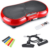 Wonder Maxi 3D Vibration Plate Exercise Machine, Whole Body Workout Vibration Fitness Platform with Dual Motor Oscillation?? Remote Control and Resistance Bands for Weight Loss Toning