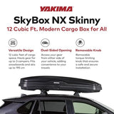 Yakima Roof Cargo Carrier, Vehicle Rooftop Hard Shell Travel Storage Box with SKS Lock, SkyBox NX XL, 18 Cubic Feet, Black