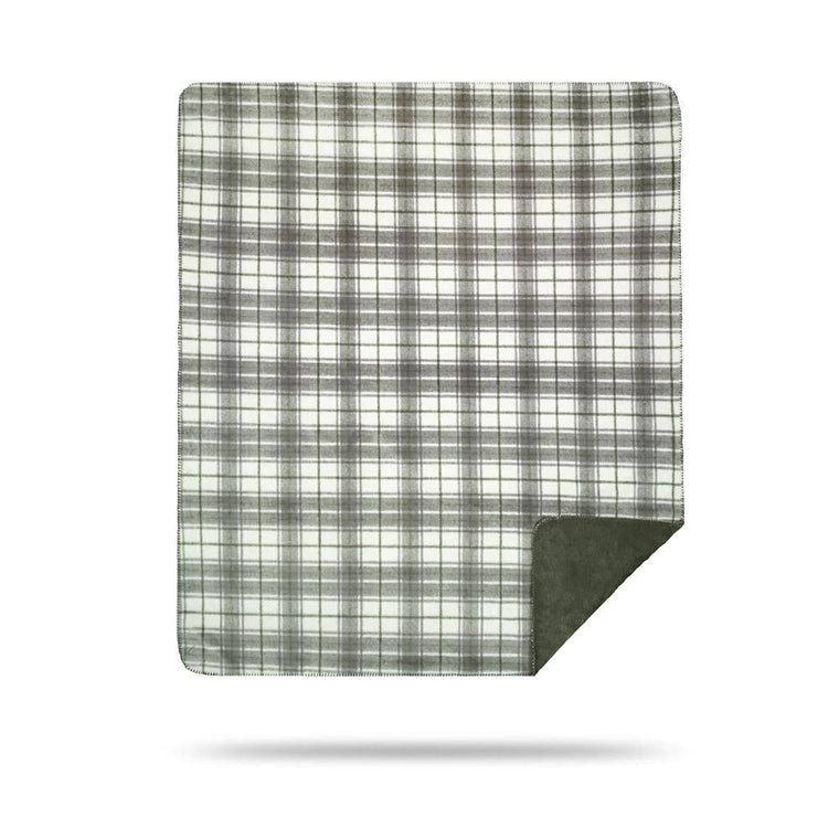 Denali Tartan Plaid Sterling/ Stage Throw Blanket