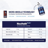 MacuHealth Plus+ Eye Vitamins Supplement for Adults (90 Days Supply) AREDS2 Based Formula for AMD with Lutein, Zeaxanthin, and Meso-Zeaxanthin | Protect Against Macular Degeneration
