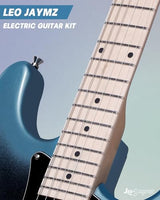 Leo Jaymz 39 Full Size ST Style Electric Guitar Starter Kit with SSH Pickup, 5W Portable Amp, Tuner, Gig Bag, Strap & Accessories (Violet Ocean)
