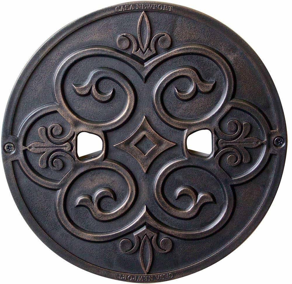 Casa Newport 20-01011 9.9×22 Bronze Metal Skimmer Lid