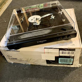 Audio-Technica AT-LP60XBT-BK Fully Automatic Belt-Drive Stereo Turntable, Black