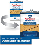 Thompson??s WaterSeal Transparent Waterproofing Wood Stain and Sealer, Harvest Gold, 1 Gallon