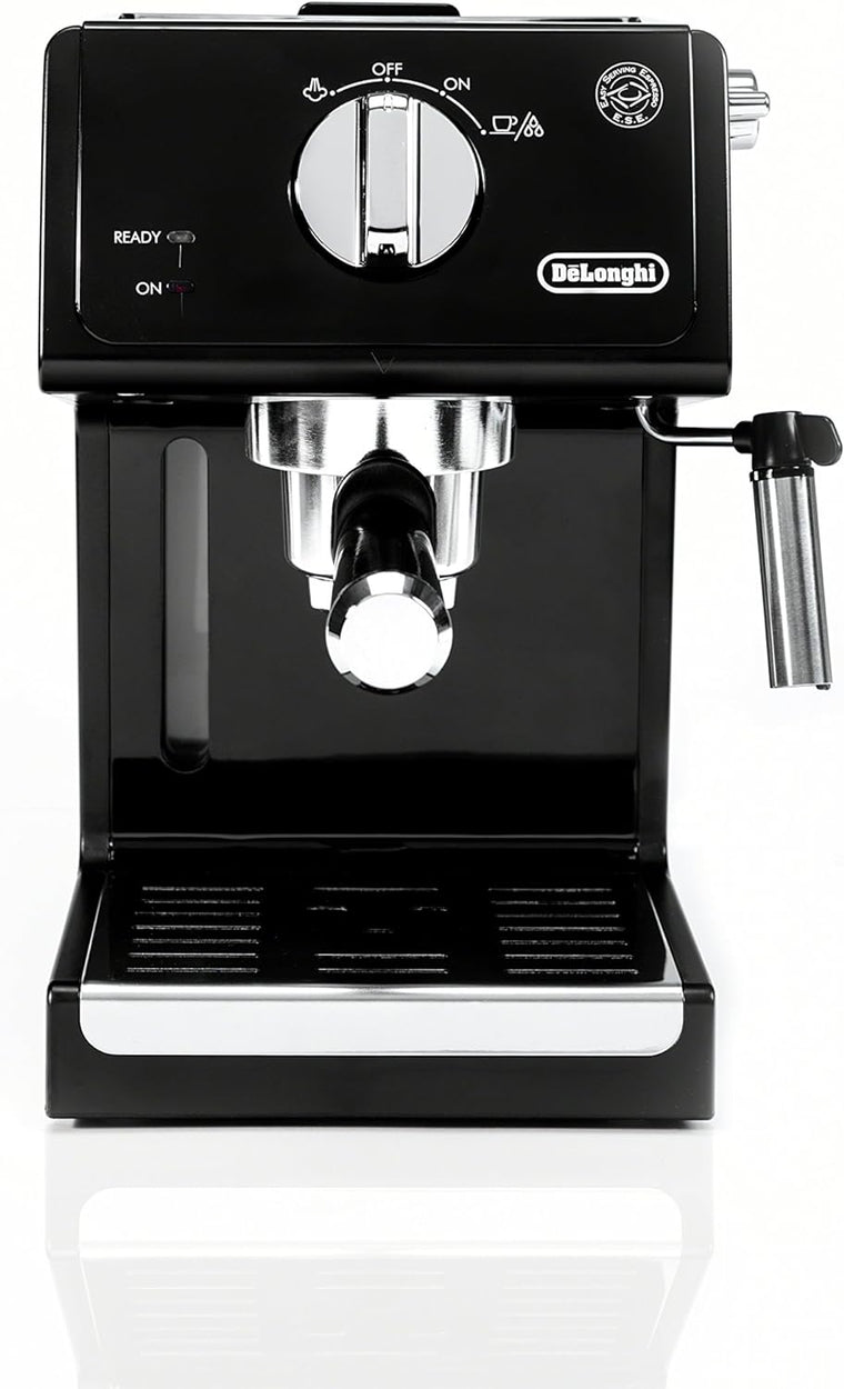 De’Longhi ECP3120 15 Bar Espresso Machine with Advanced Cappuccino System, 9.6 x 7.2 x 11.9 inches, Black/Stainless Steel