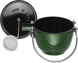 Staub Cast Iron 1-qt Round Tea Kettle – Basil, Made in France