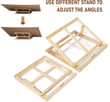 Becko US Puzzle Board & Bracket Set/Wooden Puzzle Board Kit/Jigsaw Puzzle Plateau – with Puzzle Board for Up to 1500 Pieces