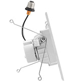 Maxxima 4 in. 5 CCT Retrofit Recessed Square LED Downlight – 800 Lumens, Color Selectable 2700K-5000K (2700K/3000K/3500K/4000K/5000K), Dimmable, 90 CRI, Ideal for Kitchen, Bathroom, or Bedroom