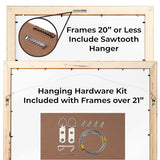 40×20 Contemporary Black Wood Picture Panoramic Frame – Picture Frame Includes UV Acrylic, Foam Board Backing, & Hanging Hardware! Panoramic Poster Frame
