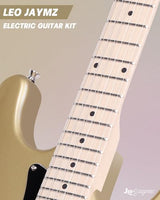 Leo Jaymz 39 Full Size ST Style Electric Guitar Starter Kit with SSH Pickup, 5W Portable Amp, Tuner, Gig Bag, Strap & Accessories (Violet Ocean)