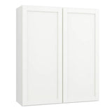 Hampton Bay Courtland Polar White Finish Laminate Shaker Stock Assembled Wall Kitchen Cabinet 36 in. x 42 in. x 12 in.